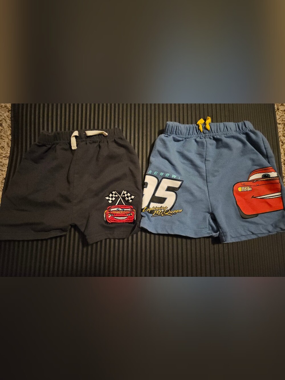 Cars - Lightning McQueen Blue and Black Shorts, 2T